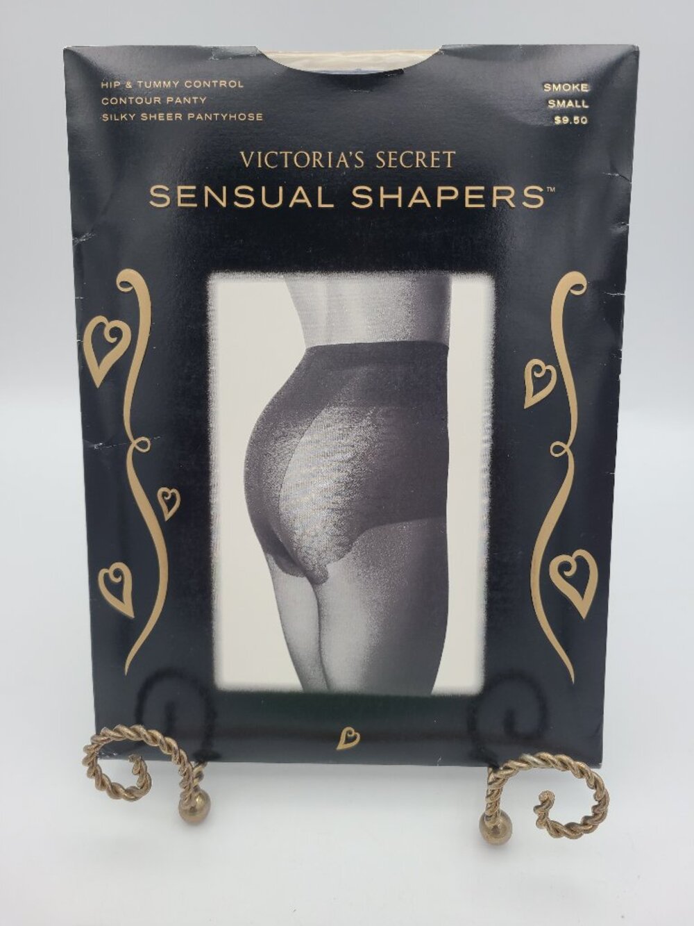 Vintage Victoria's Secret Sensual Shapers Pantyhose Smoke Small NIP